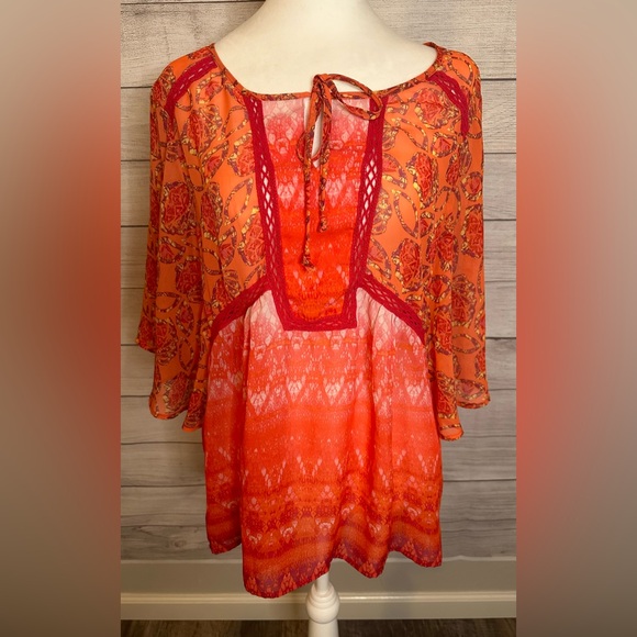 Tops - Olive Hill Bell Sleeved Blouse - Size XL